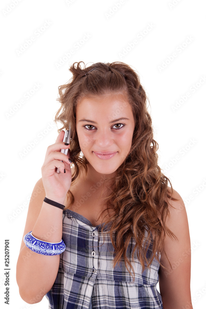 beautiful girl on the phone smiling beautiful girl on the phone smiling