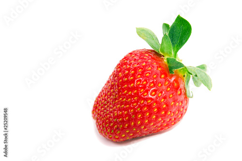 Strawberrie isolated over white background  studio shot