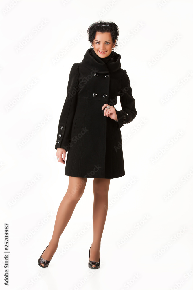 Young Woman In Fashionable Clothing Young Woman In Fashionable Clothing