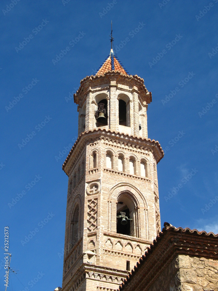 Campanario de la iglesia de la Merced en Teruel