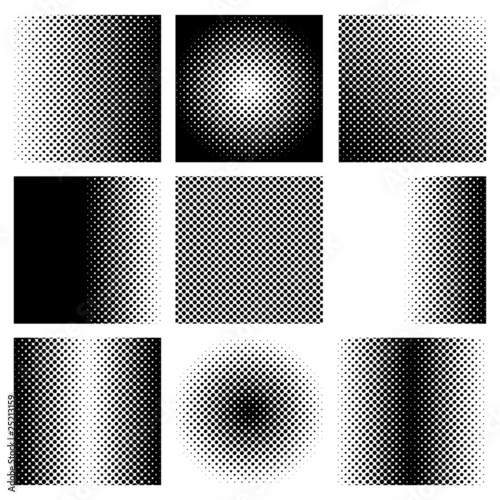 black halftone collection