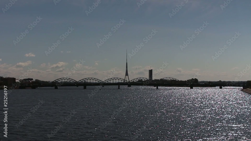 Skyline - Bridges over river Skyline - Bridges over river