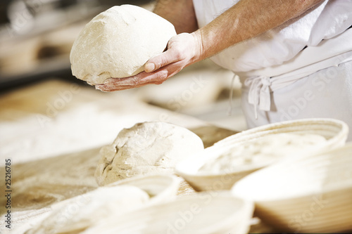 Tableau sur toile bäcker handwerk 3