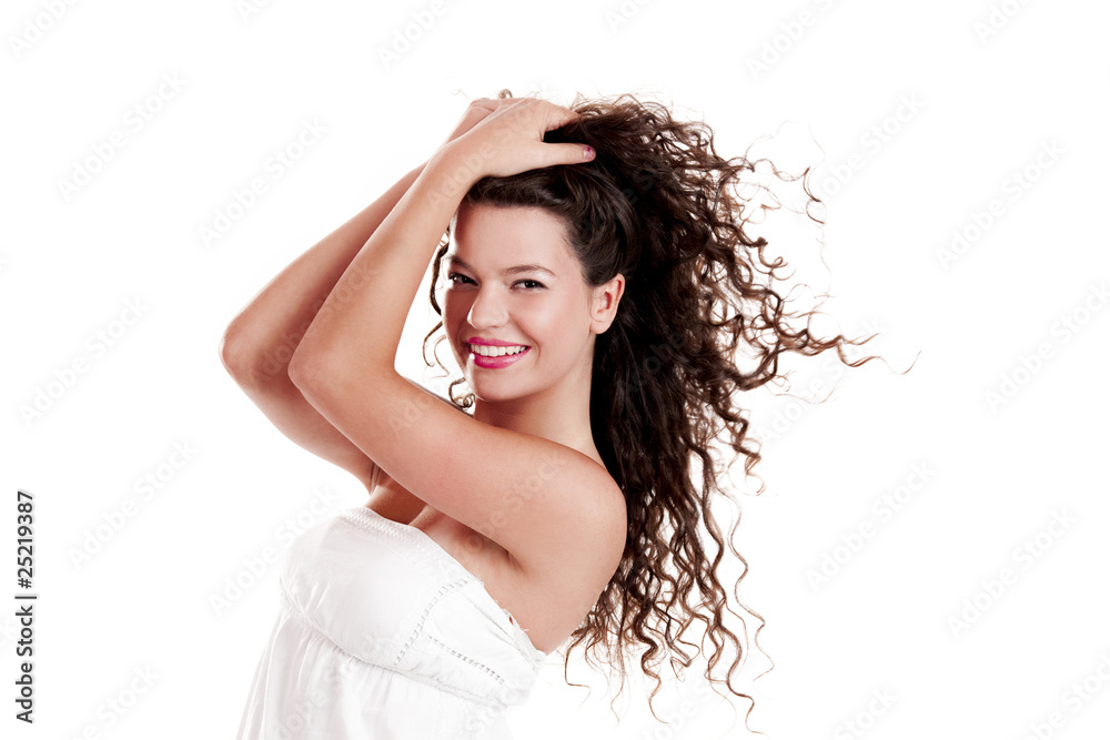 Naklejka premium Beautiful young woman