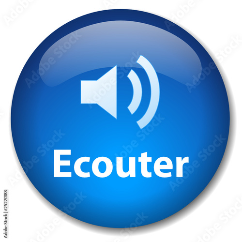 Bouton Web ECOUTER (en direct informations actualités rss radio)