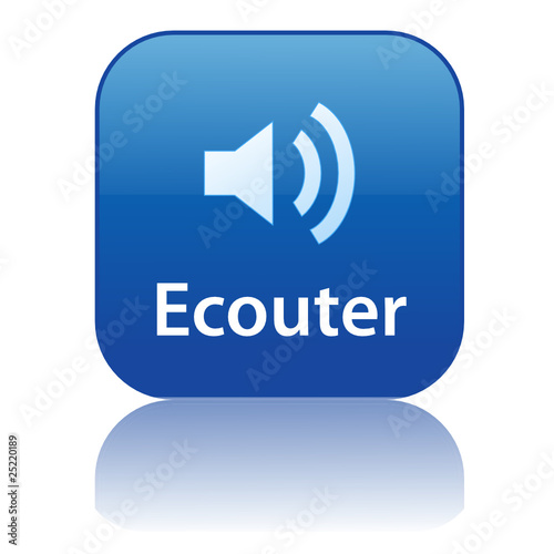 Bouton Web ECOUTER (informations actualités rss en direct radio)
