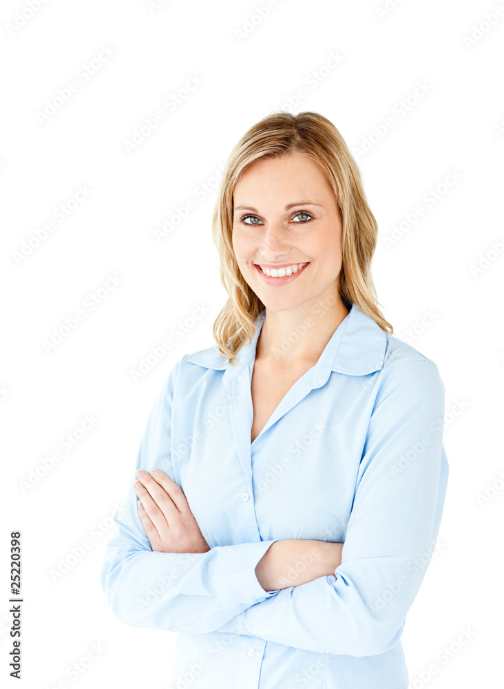 Portrait of a successful businesswoman with folded arms Portrait of a successful businesswoman with folded arms