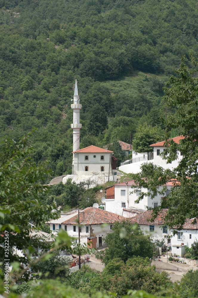 White Mosque In The Thrace Greece