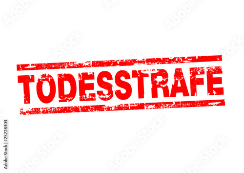 Tableau sur toile Todesstrafe