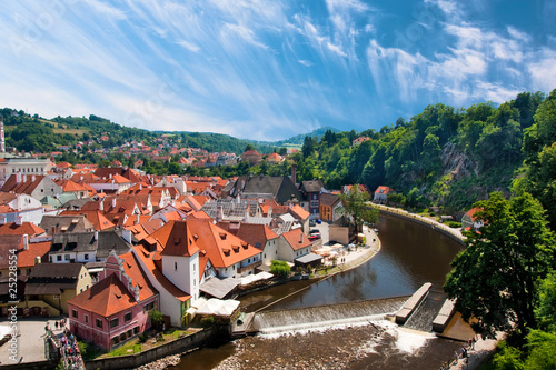 View on medieval town Cesky Krumlov photo