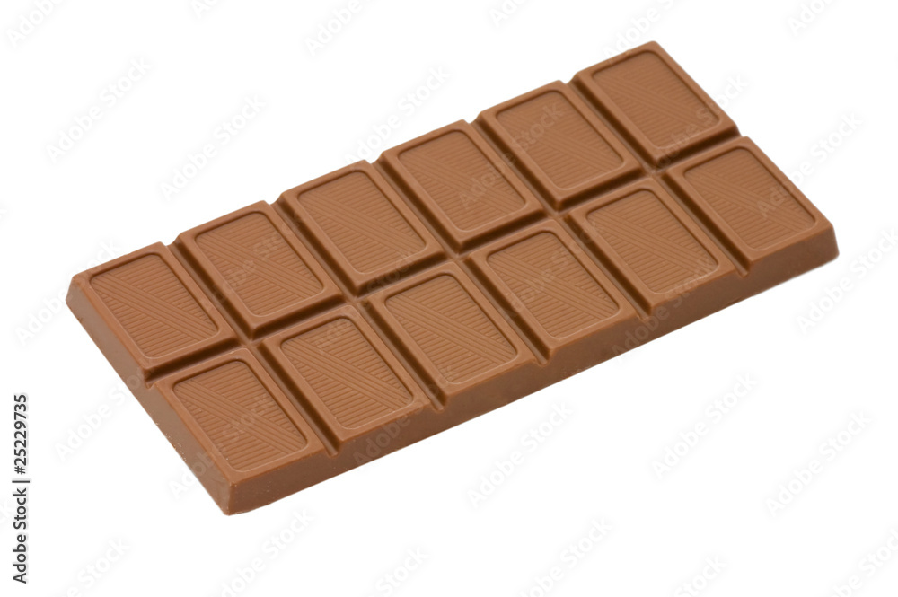 Chocolate isolated over white background Chocolate isolated over white background