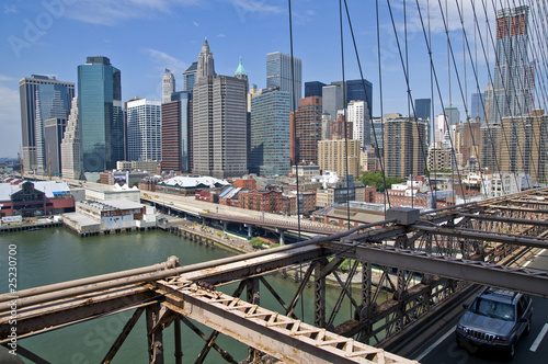 New York City Brookly Bridge Panorama