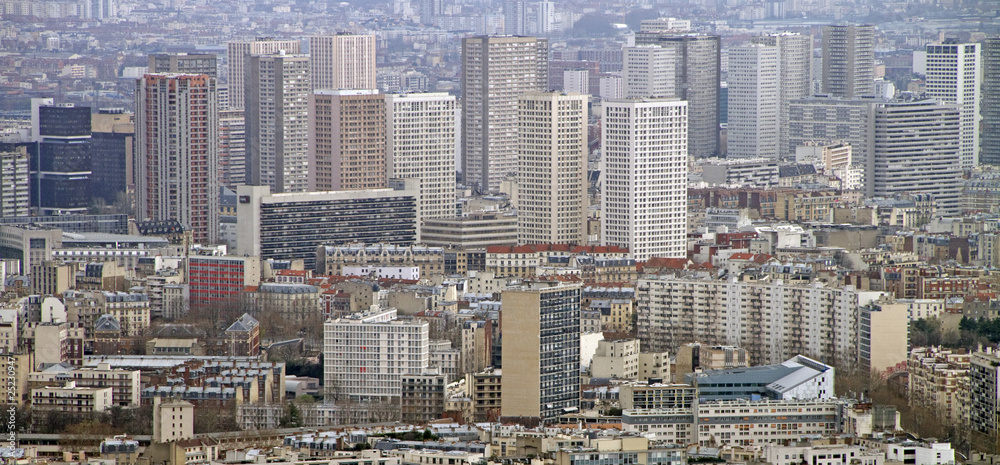 Hochhäuser an der Porte dItalie, Paris,Frankreich