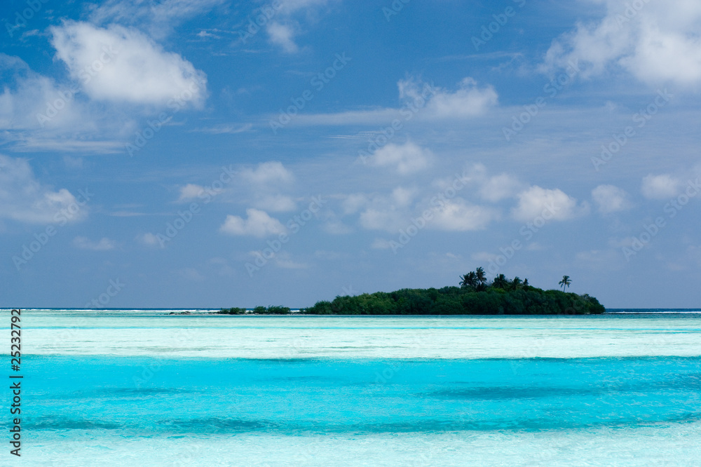 Maldives Sky Sea and Island