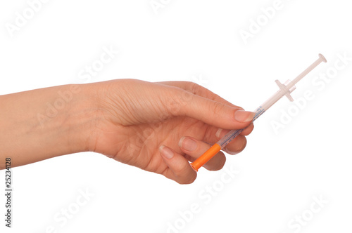 making insulin injections