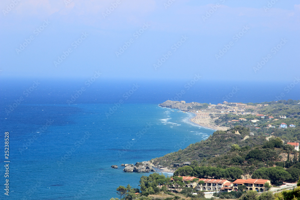Coastline of Zakynthos, Greece