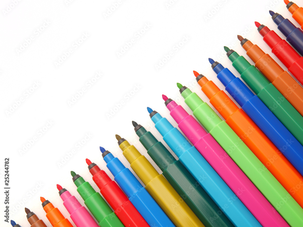 Fototapeta premium Color felt-tip pens