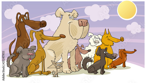 sitting dogs