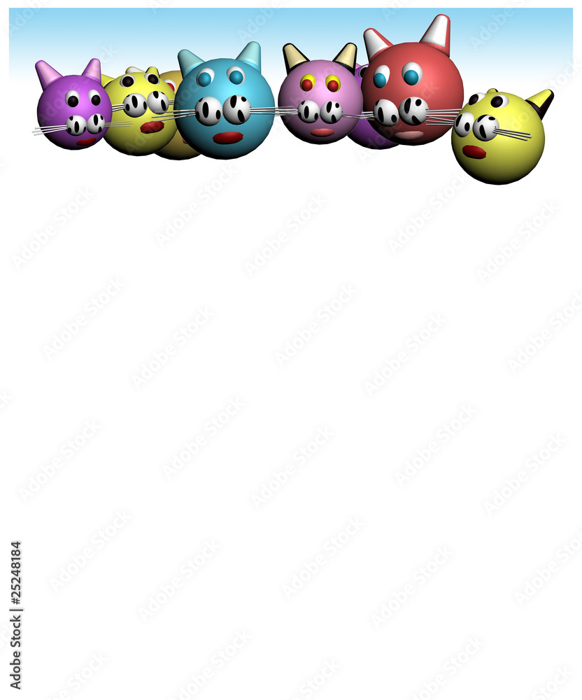 Obraz premium gatti-cornice pagina