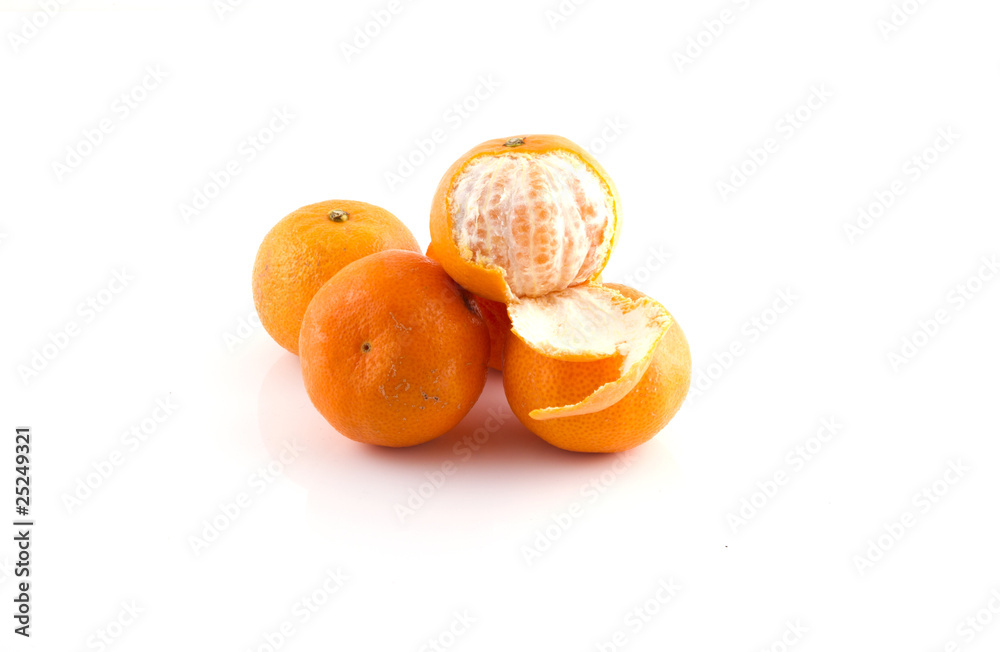 Peeled mandarin