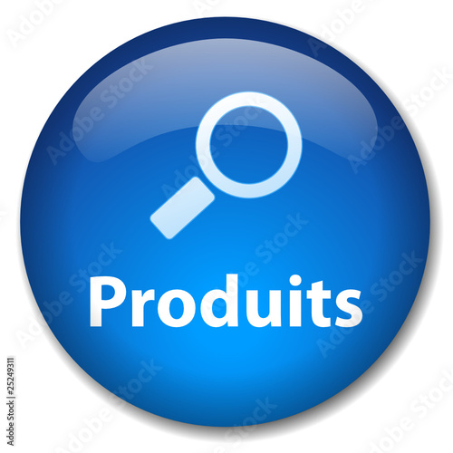 Bouton Web PRODUITS (catalogue rechercher services loupe outils)