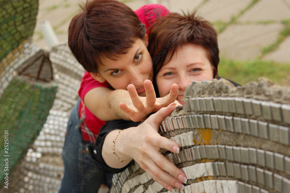 Obraz premium women couple