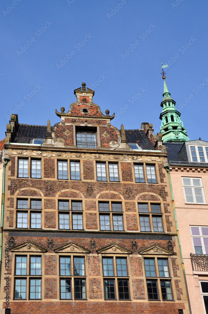 façade d'immeuble à Copenhague