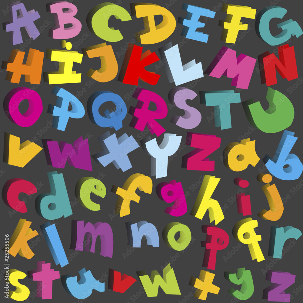 Small and capital letters of alphabet Small and capital letters of alphabet
