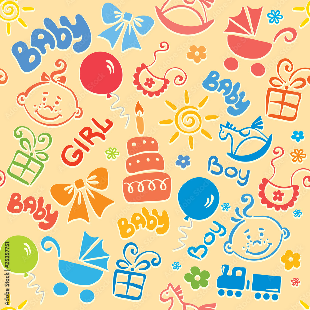 Fototapeta premium Children texture