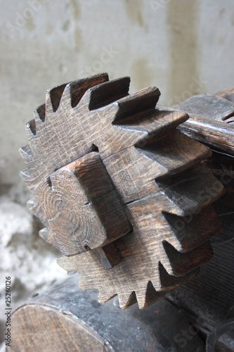 wooden gear