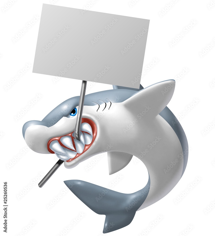 shark sign Stock Illustration | Adobe Stock