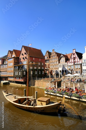 Obraz na płótnie Stintmarkt in Lüneburg w salonie
