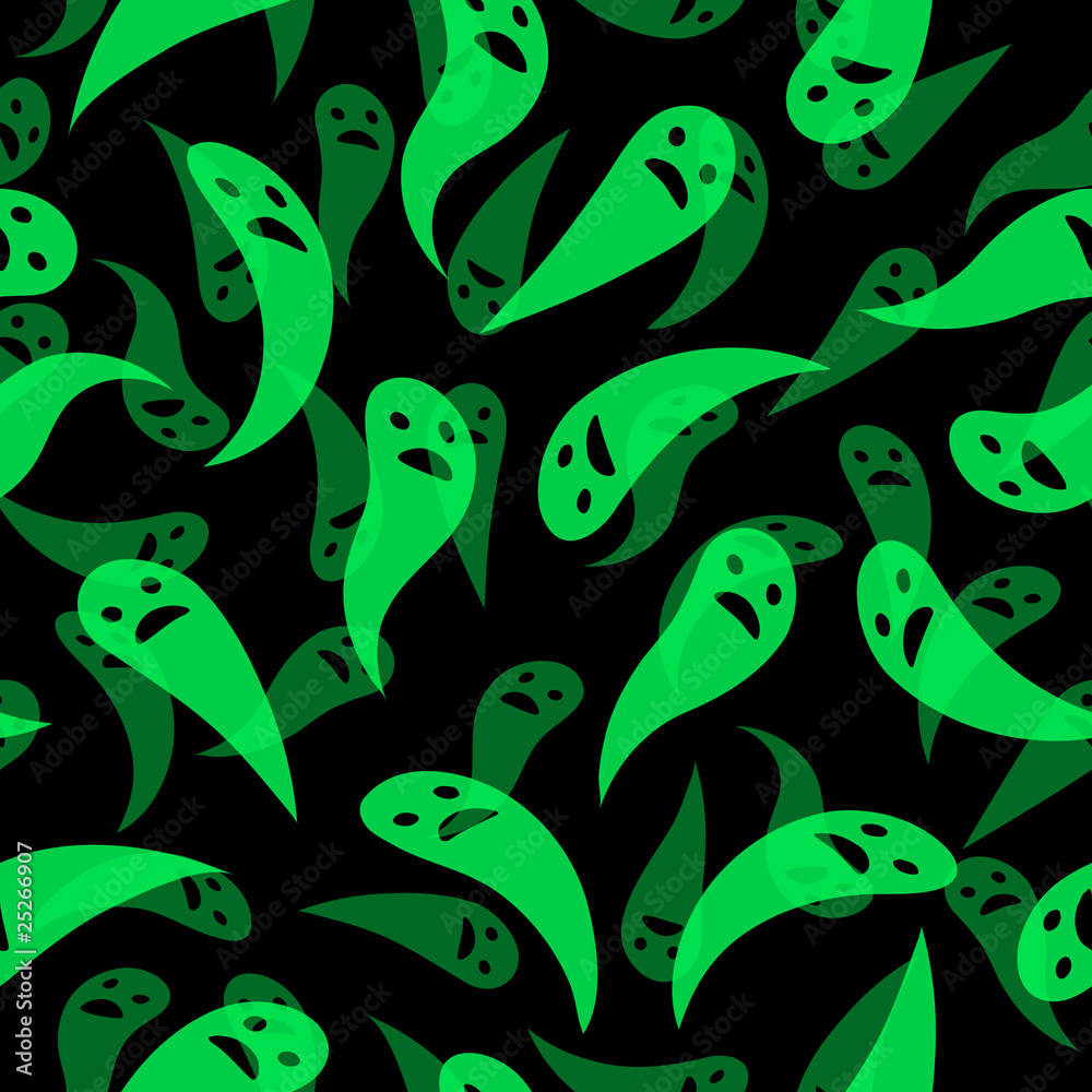 Seamless ghost background Seamless ghost background