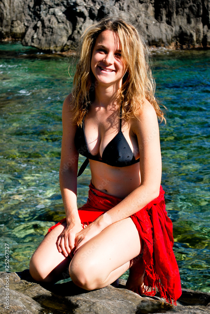 Obraz premium Sourire dans les criques