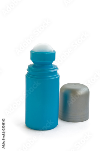 Blue Deodorant isolated on white