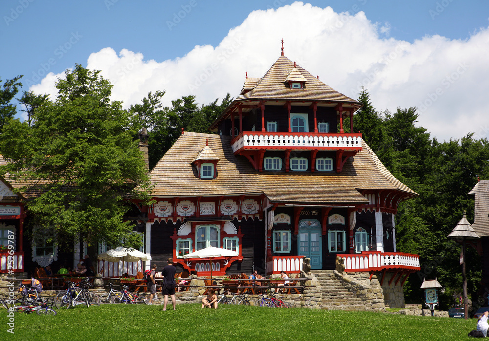 Obraz premium Village Pustevny, Czech republic