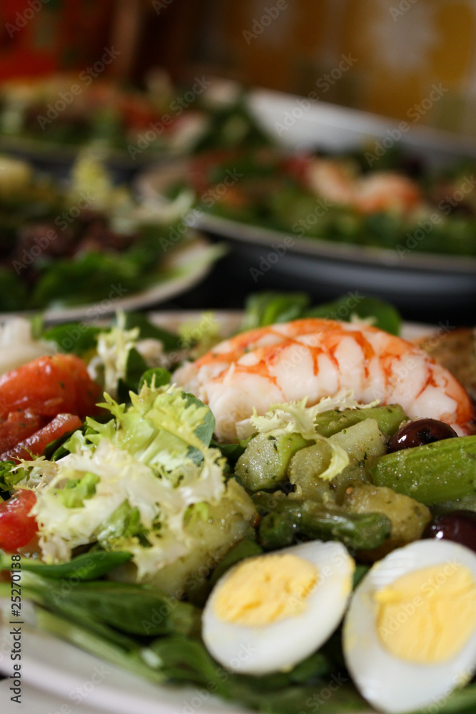 Gamberi in insalata Gamberi in insalata