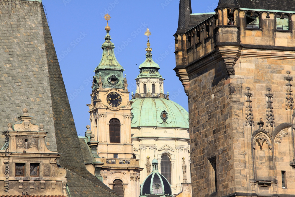 The View on the Prague St. Nicholas' Cathedral