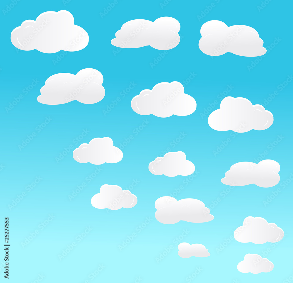 vector background with sky
