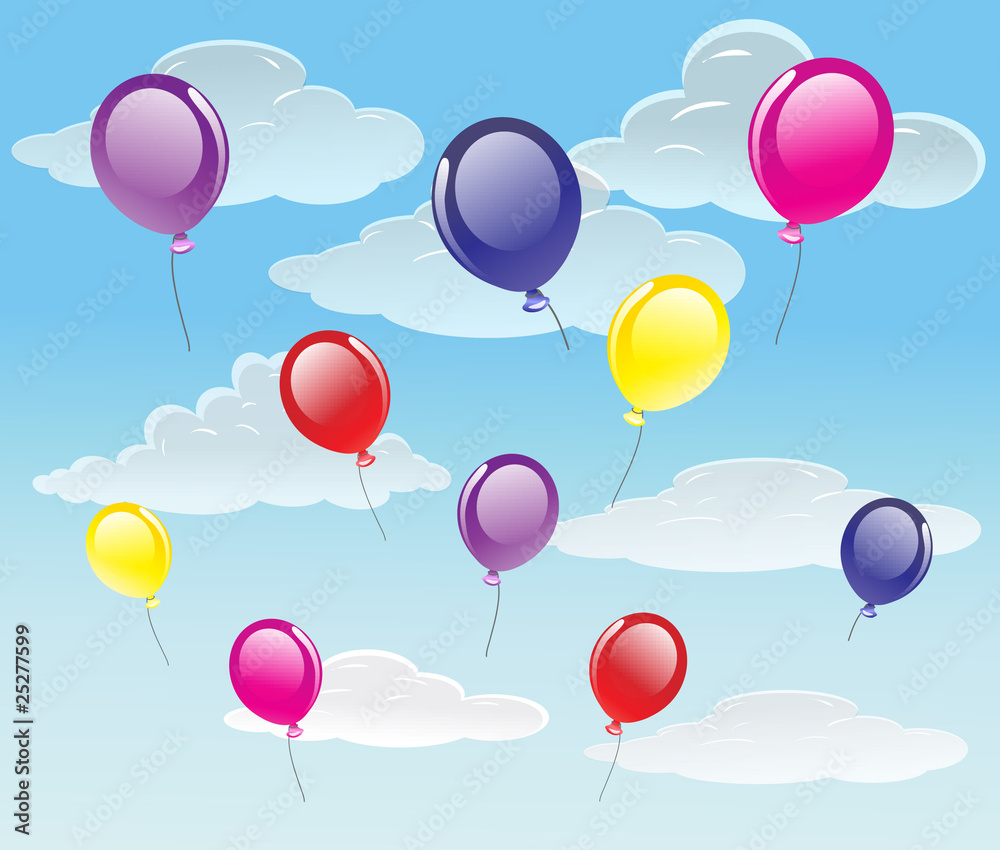 summer vector background with clouds summer vector background with clouds