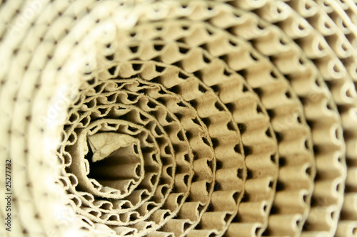 Corrugated paper rolls.