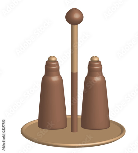 Two spice jar, vector