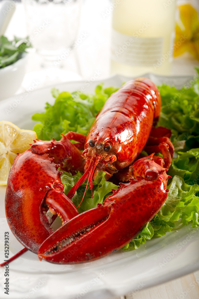 whole lobster with salad - aragosta e insalata whole lobster with salad - aragosta e insalata