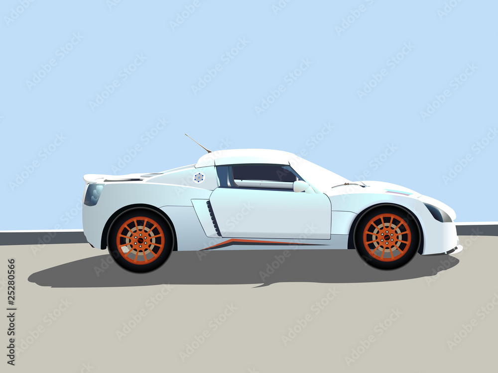 Fototapeta sport car illustration
