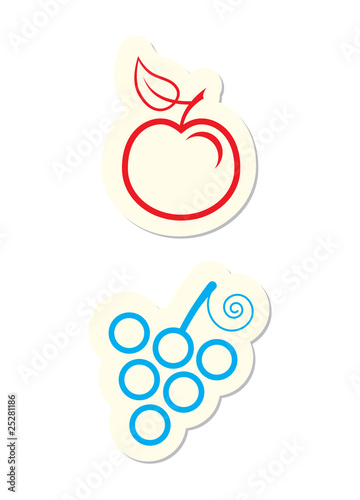Apple and Grape Icons