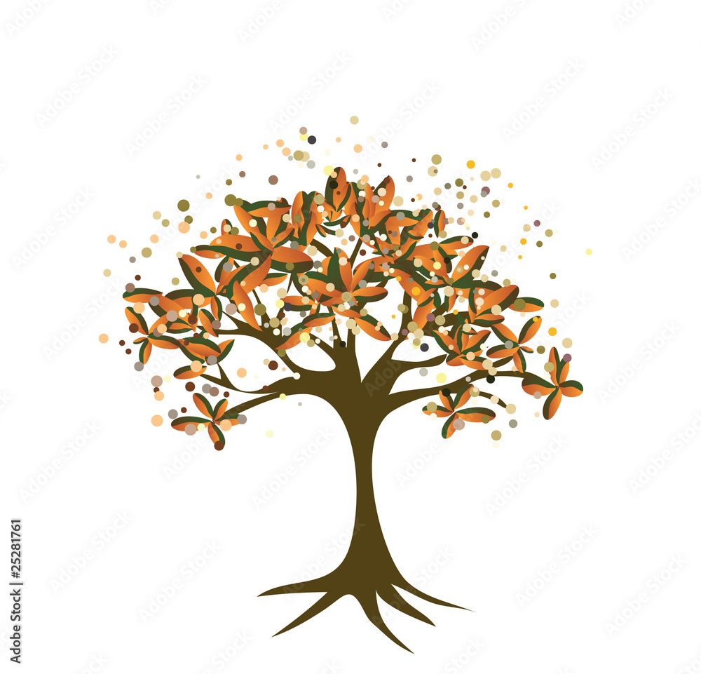 Naklejka premium vector autumn background