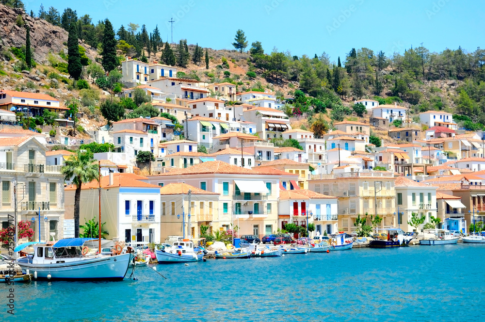 the town on the island, Greece