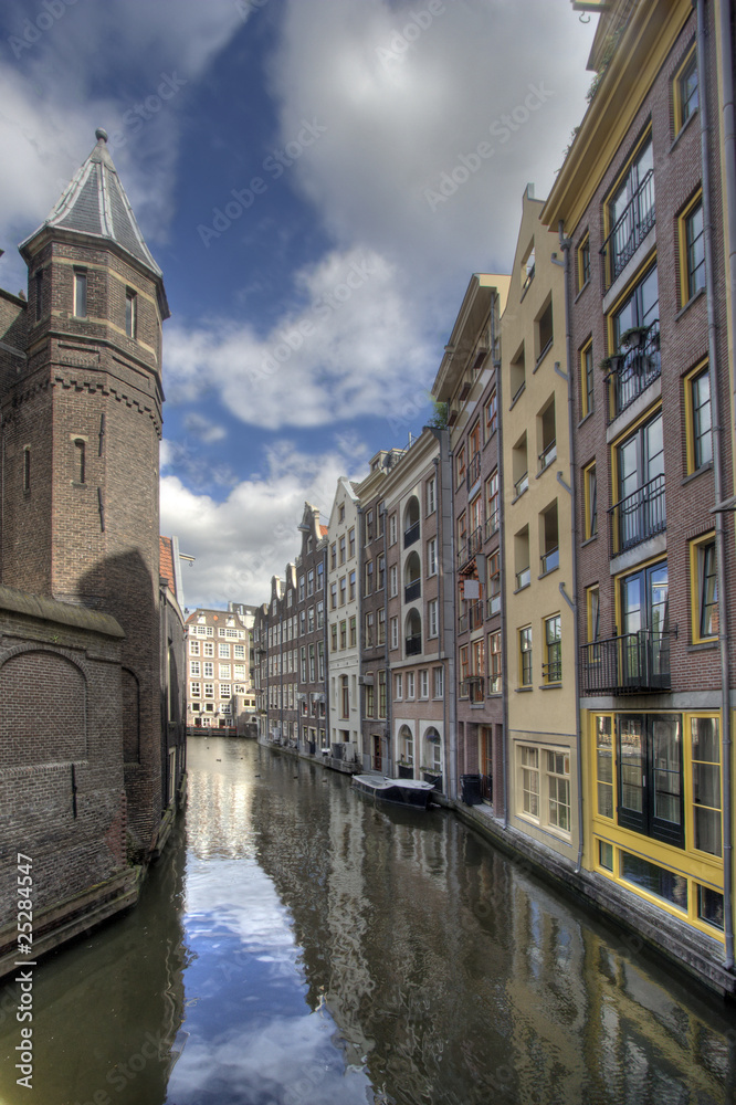 Naklejka premium Amsterdam Canal