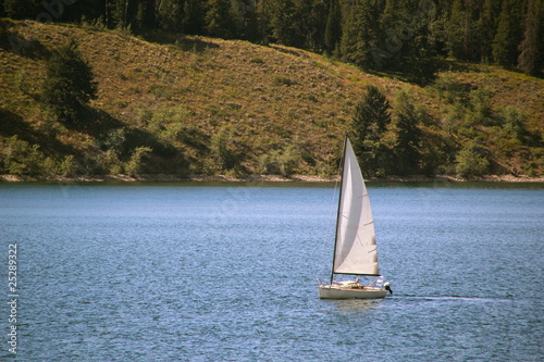 Sailboat on Jackson Lake