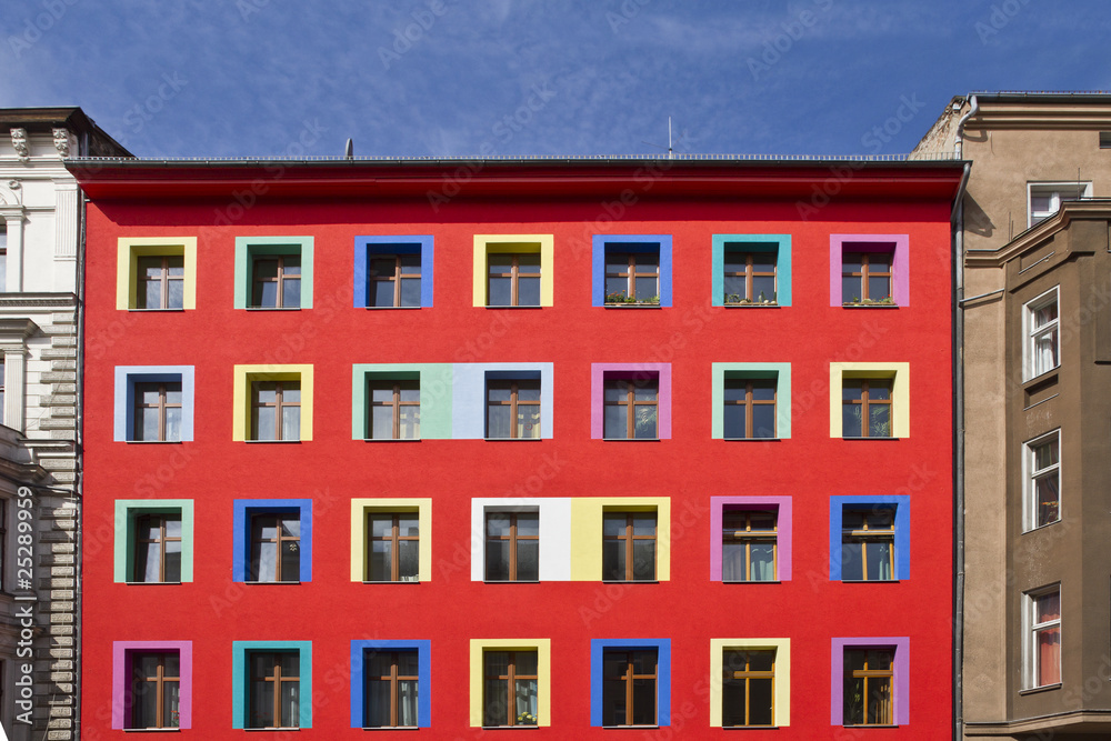 Naklejka premium colored house